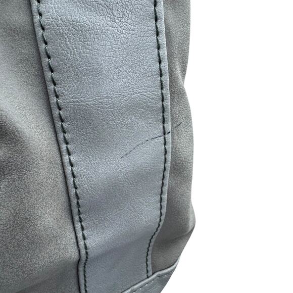 Relic Gray Faux Leather Double Handle Carry All Hobo Shoulder Bag - Picture 5 of 16